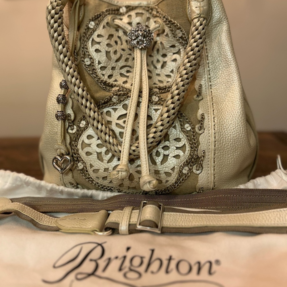 Brighton Collectibles Masterpiece Nichola Leather Shoulder Crossbody Bag